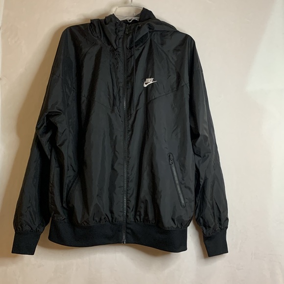 Nike Sportswear The Windrunner Hooded Mesh Lined Black Jacket Men’s Size Medium - Picture 1 of 13